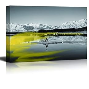 Canvas Wall Art Black and White Scenery Pictures Home Wall Decorations for Bedroom Living Room Paintings Canvas Prints Framed - 12x18 inches