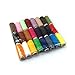SODIAL- 24 Assorted Colors Polyester Sewing Thread-Pack of 24