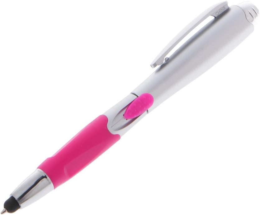 Ruda 3 In 1 Ballpoint Pens LED Light Tablet Stylus Stationery Capacitive Black Ink for Student