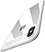 TOZO for iPhone X Case Soft Grip Matte Finish TPU + PC Clear Hard Back Panel Hybrid PC+TPU -Protect Cover Back Transparent Bumper for iPhone 10 / X White Edge