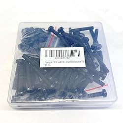 Pzsmocn 150 Pieces/50 Sets M5*30 mm Plastic Black
