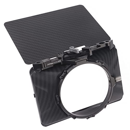 Hersmay Mini Matte Box Lightweight 4x4 4x5.65 Clip-on Lens Matte Box for DSLR Mirrorless Camera for Sony A7IV A9 A7 A7R A7S II III IV; For Nikon Z6 Z7 II; EOS R5 R5C M6 M50 GH5 GH6 BMPCC 4K 6K Pro