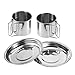 Best-ycldcyp Camping Mess Kits,6Pcs Durable Portable Stainless Steel Open Fire Cookware Set Camping Picnic Outdoor Pan Pot Plate Cupthumb 3