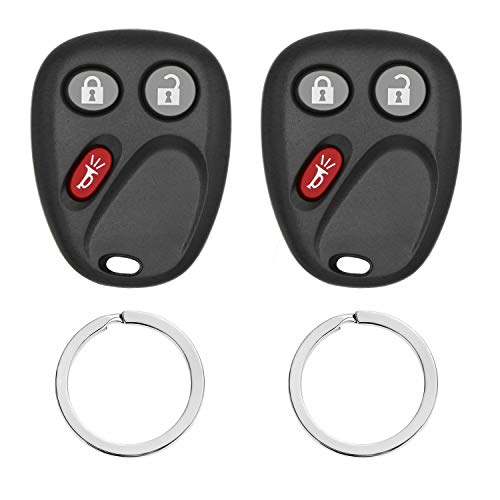 Keyless Entry Remote Control Car Key Fob Replacement for LHJ011, Fits 2003-2006 Chevy, GMC, Cadillac, Hummer, Pontiac, Saturn (Pack of 2) - Thumbnail 7
