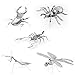Set of 5 Metal Earth 3D Laser Cut Models - Bugs: Scorpion, Stag Beetle, Tarantula, Praying Mantis, & Dragonfly