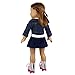 Barwa 2 Sets Doll Clothes and 2 Pairs Ice Skates Boots Shoes Fashion Autumn Clothing Dress Sets Compatible for 18 Inch Doll Xmas Gift