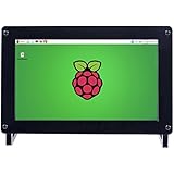 SunFounder 7" IPS Display Panel Monitor 1024×600 HD LCD Audio HDMI/VGA/NTSC/PAL Screen with Case and Stand for Raspberry Pi 3, 2 Model B and 1 Model B+/A+/B Kano