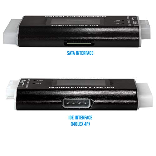 Kingwin PC Computer Power Supply Tester, Digital LCD Screen, ATX/ITX