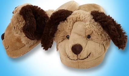 Amazon Com My Pillow Pets Dog Slippers Large Toys Games