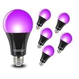 GLW 12W Black Light Bulbs 6 Pack A19 E26 LED Bulb