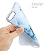iPhone 7 Plus Case, iPhone 8 Plus Case,VIVIBIN Cute White Blue Marble for Women Girls Kids,Clear Bumper Best Soft Silicone Rubber Matte TPU Protective Cover Slim Fit Phone Case for iPhone 7/8 Plus