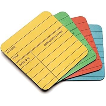 Out of Print Library Card Coaster Set