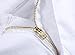 Men's White Skinny Ripped Slim Fit Stretch Designed Destroyed Denim Jeans, W34