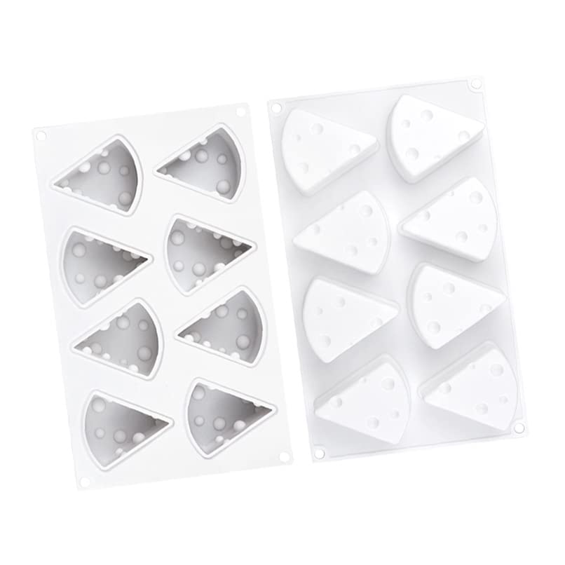 Photo 1 of 2Pcs 3D Cheese Silicone Molds Cheese Shaped Mold for Baking Dessert Mousse Cake Pan Pastry Tools DIY Baking Tools French Dessert Mousse Molds