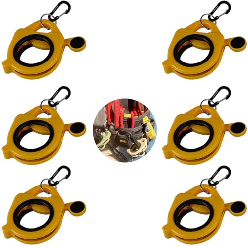 CANAANIN Zip Tie Holder 6 Pack Yellow