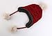 Home Prefer Girls Sherpa Earflaps Hat Kids Winter Hat Cable Knit Pom Beanie Fuzzy Peruvian Hat Red M