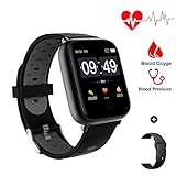 Aeifond Smart Watch Fitness Tracker Compatible Android iPhone iOS Samsung, Healthy Exercise Smartwatch IP68 Waterproof Activity Tracking Heart Rate Blood Pressure Steps Removable Bands for Men Women