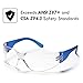 TRUST OPTICS 12 Pack Safety Glasses ANSI Z87+ Certified Protective Eyewear Goggles for Men and Women with UV Eye Protection