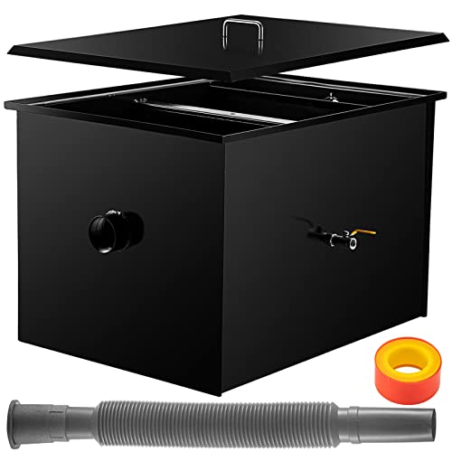 VEVOR Commercial Grease Interceptor, 100 LBS Capacity, Under Sink