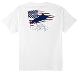 Guy Harvey Patriot T-Shirt - White - 2XL