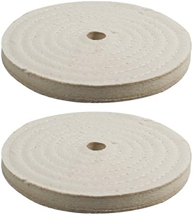 2pc - 5" x 1/2" Buffing Polishing Wheel 1/2" Arbor Buffer Polish