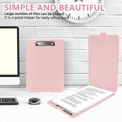 CLOUDIA Clipboard with Storage, Plastic Storage Clipboard with Low