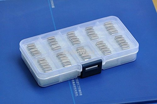 Electronics-Salon Quartz Crystal Resonator Assortment Kit. 10 values each 5pcs: 4 MHz, 4.096 MHz, 6 MHz, 8 MHz, 10 MHz, 11.0592 MHz, 12 MHz, 16 MHz, 20 MHz, 24 MHz. Oscillator.