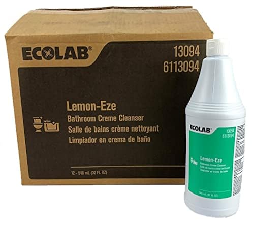 Ecolab 13094 LemonEze Cream Cleanser, Pro-Strength Lemon-Eze Blasts ...