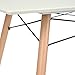 Dining Table FurnitureR Modern Retro Design Square Dining Table Desk with Beech Wooden Legs
