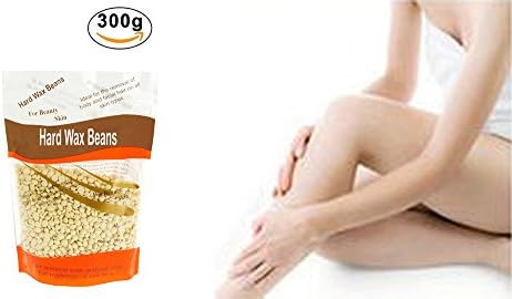 Hard Wax Beans, Natural Solid 300g Hot Film Stripless full-body Facial Arm Legs Sensitive Areas Depilatory Hair Wax Removal Wax Beans for Man and Woman (Wax-Honey)
