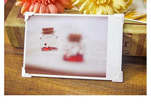 360 Count Self-Adhesive Acid Free Photo Corners for Scrapbooks Memory Books (White)