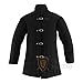 Medieval Gambeson Thick Padded Coat Aketon Jacket Armor - Black Cotton Fabrics