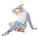 US Top Unicorn Adult Animal Kigurumi Cosplay Costume Pajamas Onesies (M(158cm-168cm), colorful Unicorn)