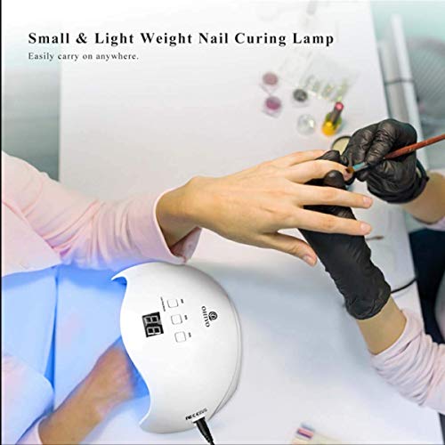 OHIYO Curing Lamps, Nail Polish Dryer for Gel 48W Nail Art Lamps Nail Lamp Led Lamp for Nails UV Nail Lamp Fit for All Manicure Gel Nail Polish, Fingernail & Toenail LED Curing Light LED Nail Dryer - Thumbnail 4
