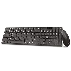 Amkette Primus V2 Wireless Keyboard & Mouse Combo for Laptop, Pc and Devices with USB Support, 2.4 GHz Nano Receiver, 3…