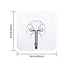 Hestya 30 Pack Adhesive Hooks Wall Hooks Strong Adhesive Hooks 30 lbs/ 15 kg Seamless Transparent Hooks, Kitchen Towel Bath Hooks