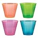 Party Essentials Hard Plastic 9-Ounce Party Cups/Old Fashioned Tumblers, 200-Count, Assorted Neon