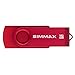 SIMMAX 5pcs 16GB USB Flash Drive U-Disk 16GB USB 2.0 Flash Memory Stick Swivel Design (Five Mixed Colors: Black Blue Green Purple Red)(Mix Color1)