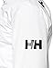 Helly Hansen Men's Crew Hooded Midlayer Fleece Lined Waterproof Raincoat Jacket, 001 White, Medium