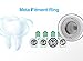Charmzo Sonicare Toothbrush Heads 6 Pack-Replacement for Philips Electric Sonic Care Tooth Brushes Dental HX 6014 ProResults, Platinum, EasyClean, DiamondClean, FlexCare, Gum Health models