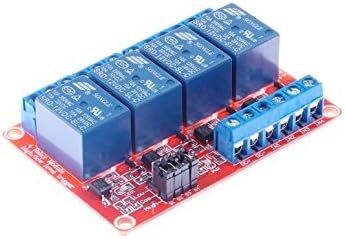 KNACRO 4-Channel Relay Module DC 12V with Optocoupler Isolation H/L high/Low Level Triger for Arduino