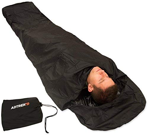 Adtrek Camping Fishing Waterproof Sleeping Bag Bivvy Bag Cover 290t With Zip 235cm X 85cm Buy Online In Cayman Islands At Desertcart 50535442
