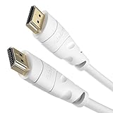 KabelDirekt (30 feet White) HDMI Cable (1080p 4K 3D High Speed with Ethernet ARC) - TOP Series