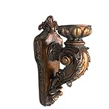 EcWorld Enterprises 7705337 Antique Replica Rusted Wall Sconce Candle Holder