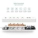 Power Strip USB dodocool Surge Protector Long Cord Multiple Outlet Adapter USB Charging Station with 4 Outlets and 20W 4 USB Charging Ports 4.92ft Cord for Smartphones/Tablets and More