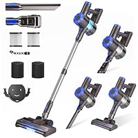 AIRDIYA Cordless Vacuum Cleaner, Super Power Suction Stick Vacuum Cleaners with 2200 mAh Battery,8-in-1 Lightweight Self-Standing, 35 Mins Runtime for Home Low-Pile Carpet Pet Hair