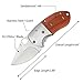 woobud Pocket Folding Survival Mini Camping Envelope Knife Package Opener with Grindstone and Rope (TD)
