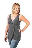 Kindred Bravely Ultra Soft French Terry Nursing Tank Top for Maternity / Breastfeeding (Grey, Medium)