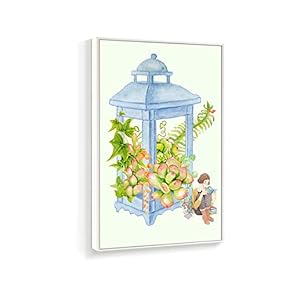 Framed Home Artwork Succulent Plant for Living Room Bedroom