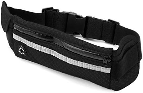 ISHIKA Travel Waist Packs Pouch Waist Belt Casual Waterproof Solid Bags Pack Bag Multi Functional Black